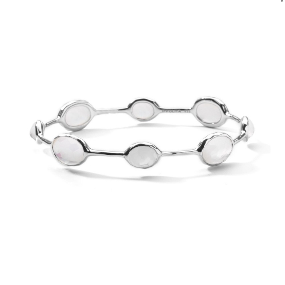 IPPOLITA Rock Candy 8 stone Bangle- Mother of Pearl